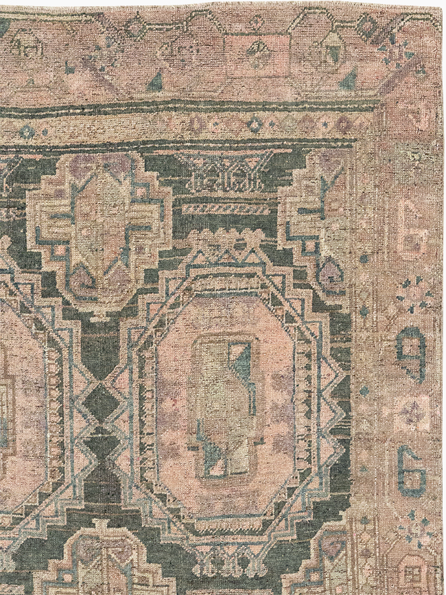 Antique Persian Kurd Bidjar Wide Gallery Runner, No.9328 - Gss