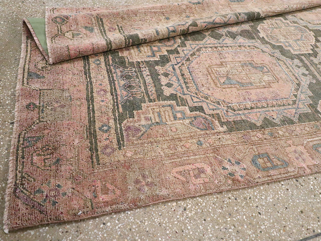 Antique Persian Kurd Bidjar Wide Gallery Runner, No.9328 - Gss