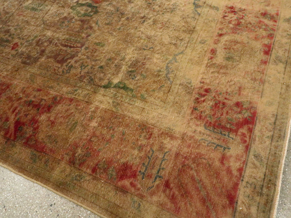 Antique Persian Tabriz Room Size Carpet, No.9334 - Gss