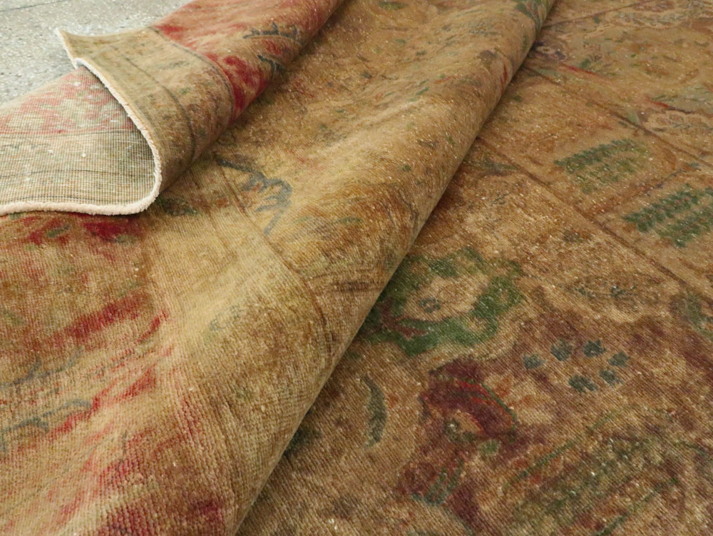 Antique Persian Tabriz Room Size Carpet, No.9334 - Gss