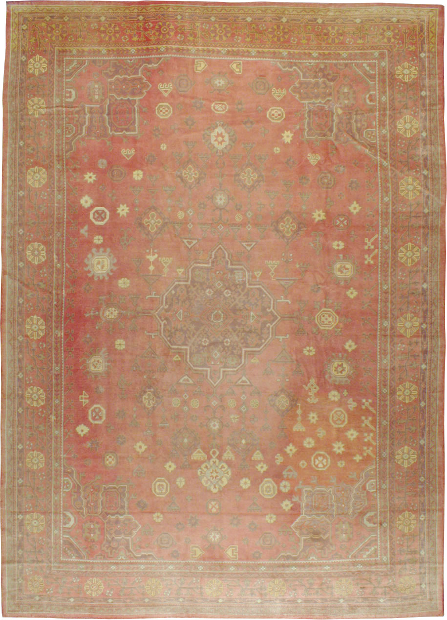 Antique Turkish Oushak Oversize Carpet, No.9335 - Gss
