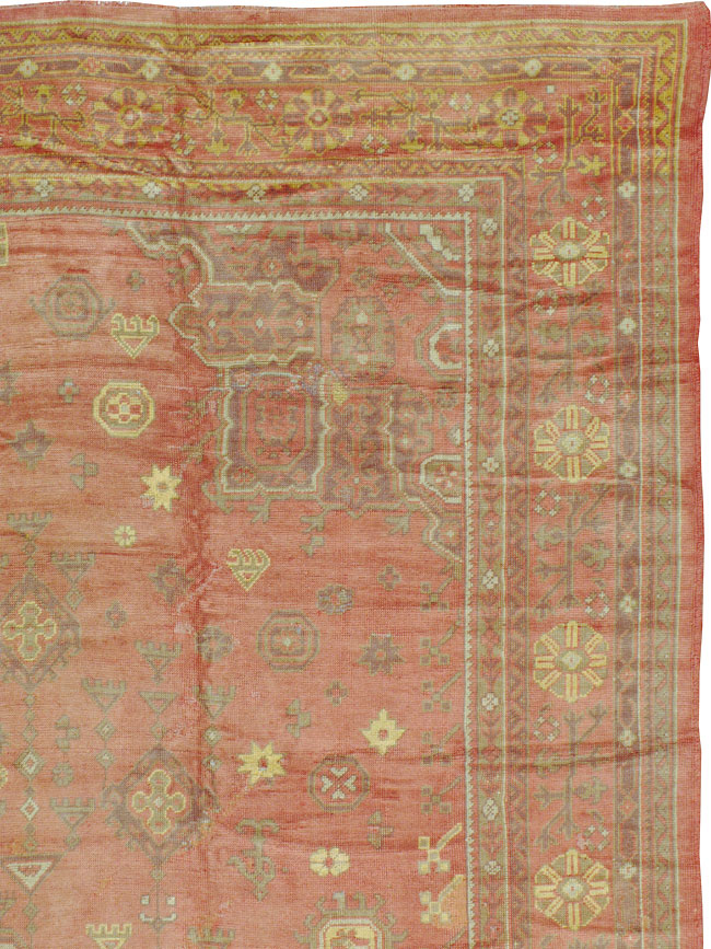 Antique Turkish Oushak Oversize Carpet, No.9335 - Gss