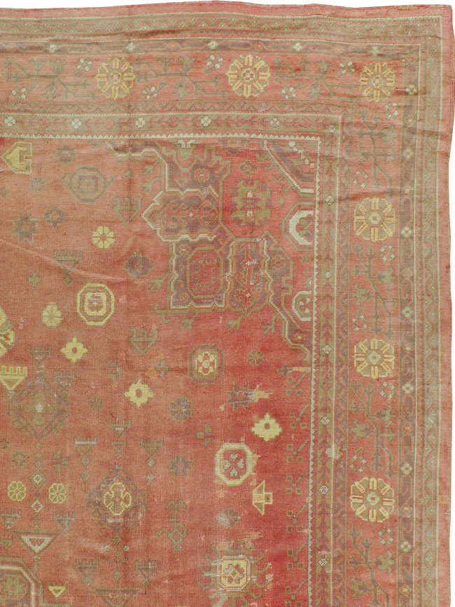 Antique Turkish Oushak Oversize Carpet, No.9335 - Gss