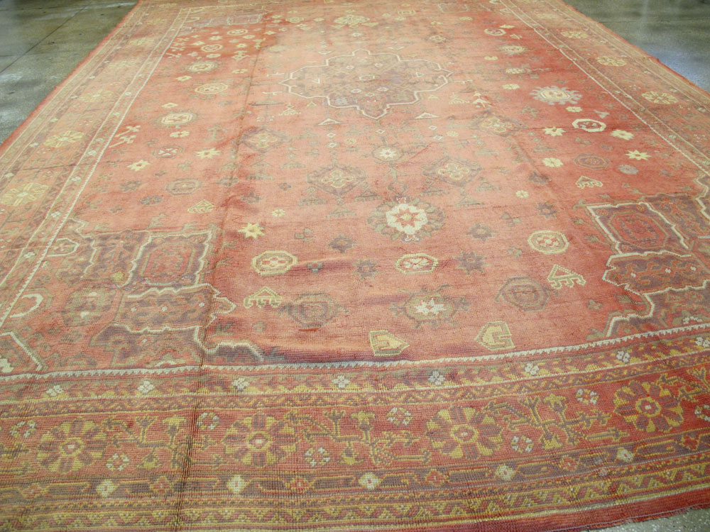 Antique Turkish Oushak Oversize Carpet, No.9335 - Gss