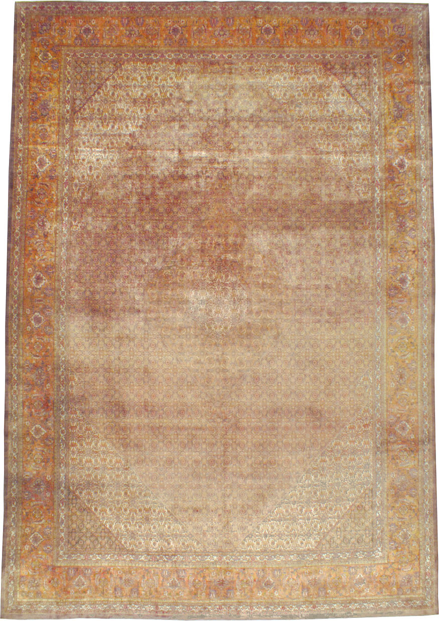 Vintage Persian Tabriz Carpet, No.9422 - Gss