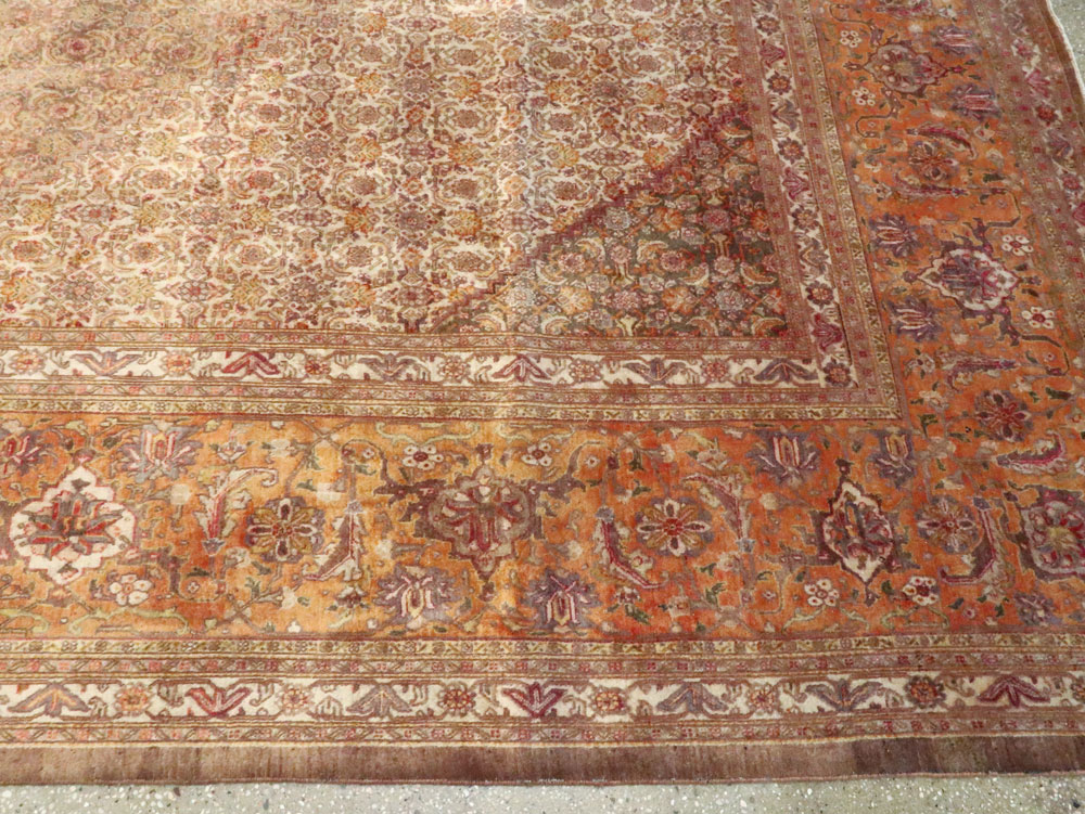 Vintage Persian Tabriz Carpet, No.9422 - Gss