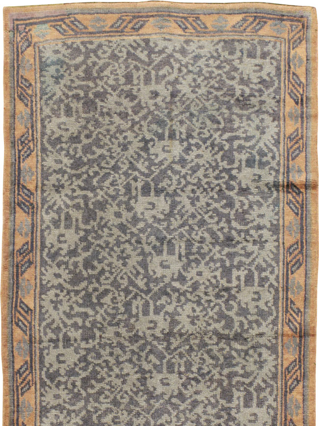 Antique Turkish Oushak Long Runner, No.9424 - Gss