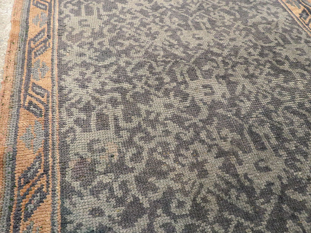 Antique Turkish Oushak Long Runner, No.9424 - Gss