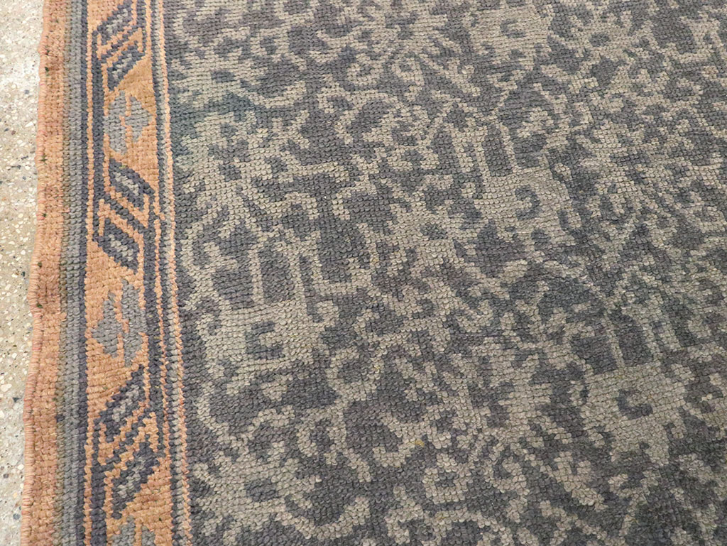 Antique Turkish Oushak Long Runner, No.9424 - Gss