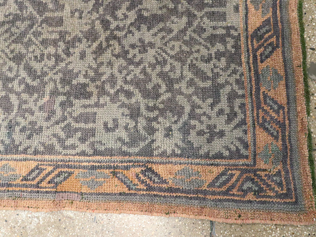 Antique Turkish Oushak Long Runner, No.9424 - Gss