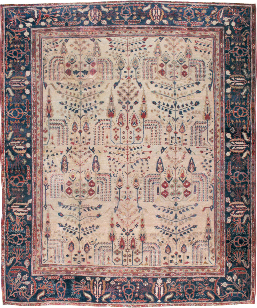 Antique Persian Mahal Carpet, No.9443 - Gss