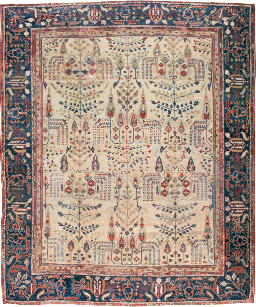 Antique Persian Mahal Carpet, No.9443 - Gss