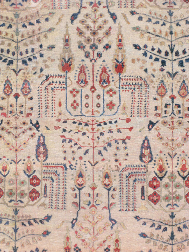 Antique Persian Mahal Carpet, No.9443 - Gss