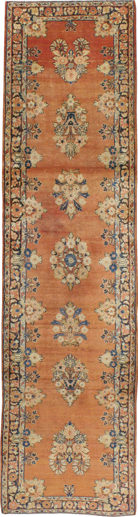 Antique Perisan Sarouk Runner, No.9477 - Gss