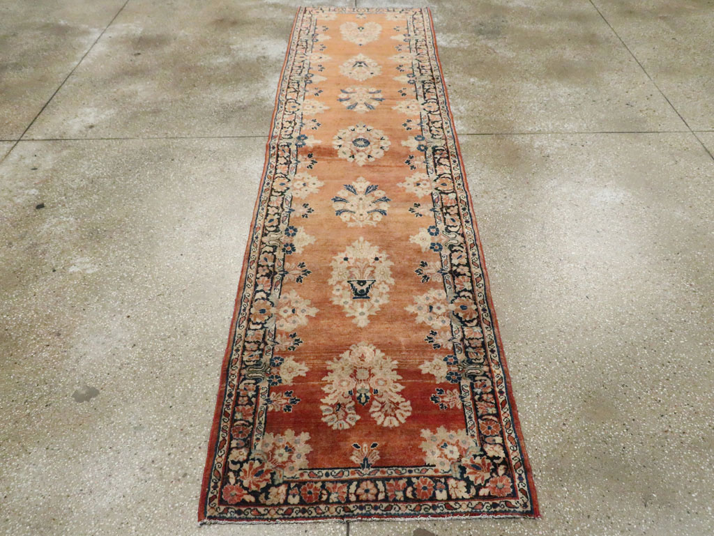 Antique Perisan Sarouk Runner, No.9477 - Gss