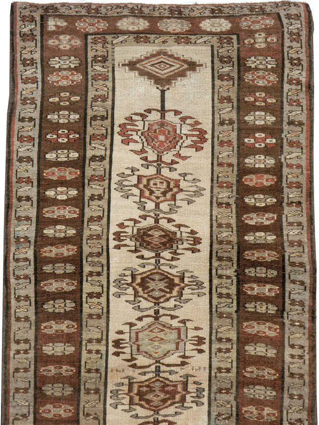 Antique Persian Kurdish Runner, No.9487 - Gss