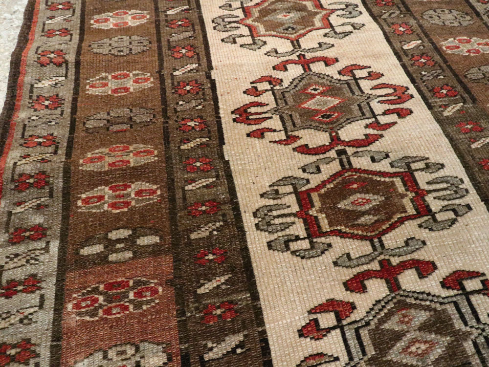 Antique Persian Kurdish Runner, No.9487 - Gss
