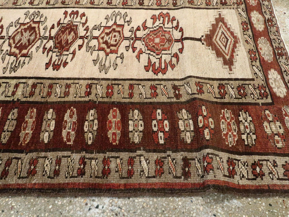 Antique Persian Kurdish Runner, No.9487 - Gss