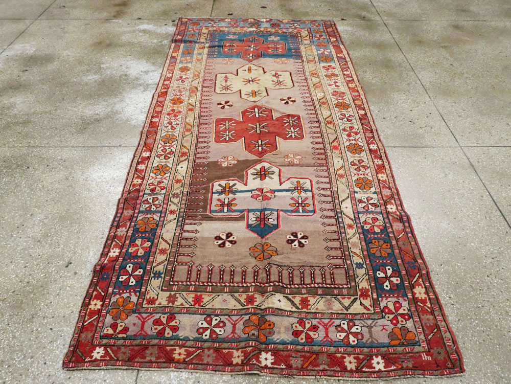 Antique Caucasian Kazak Carpet, No.9489 - Gss