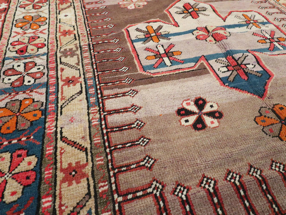 Antique Caucasian Kazak Carpet, No.9489 - Gss