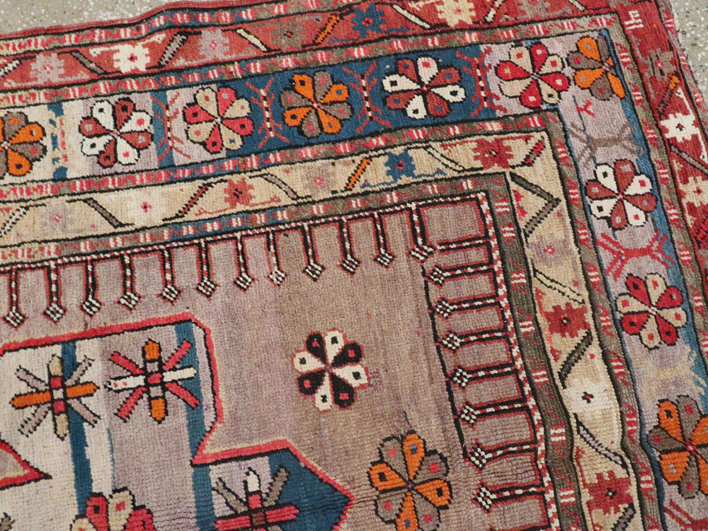 Antique Caucasian Kazak Carpet, No.9489 - Gss