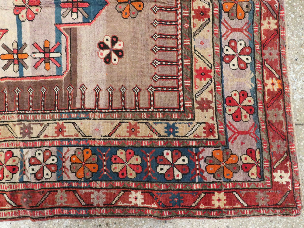 Antique Caucasian Kazak Carpet, No.9489 - Gss