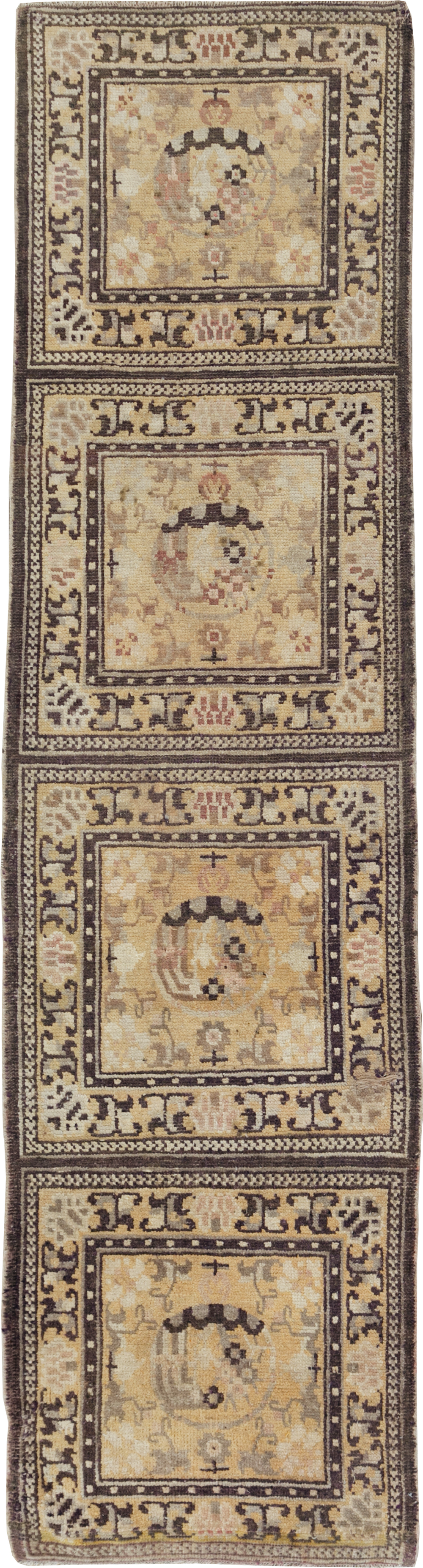 Antique East Turkestan Samarkand Runner, No.9495 - Gss
