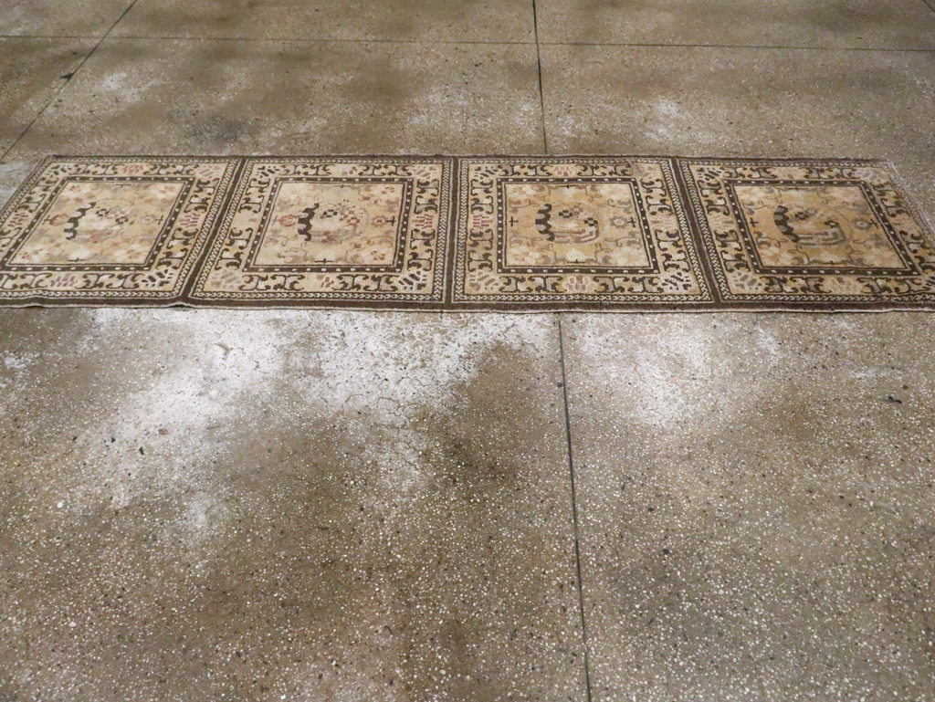 Antique East Turkestan Samarkand Runner, No.9495 - Gss