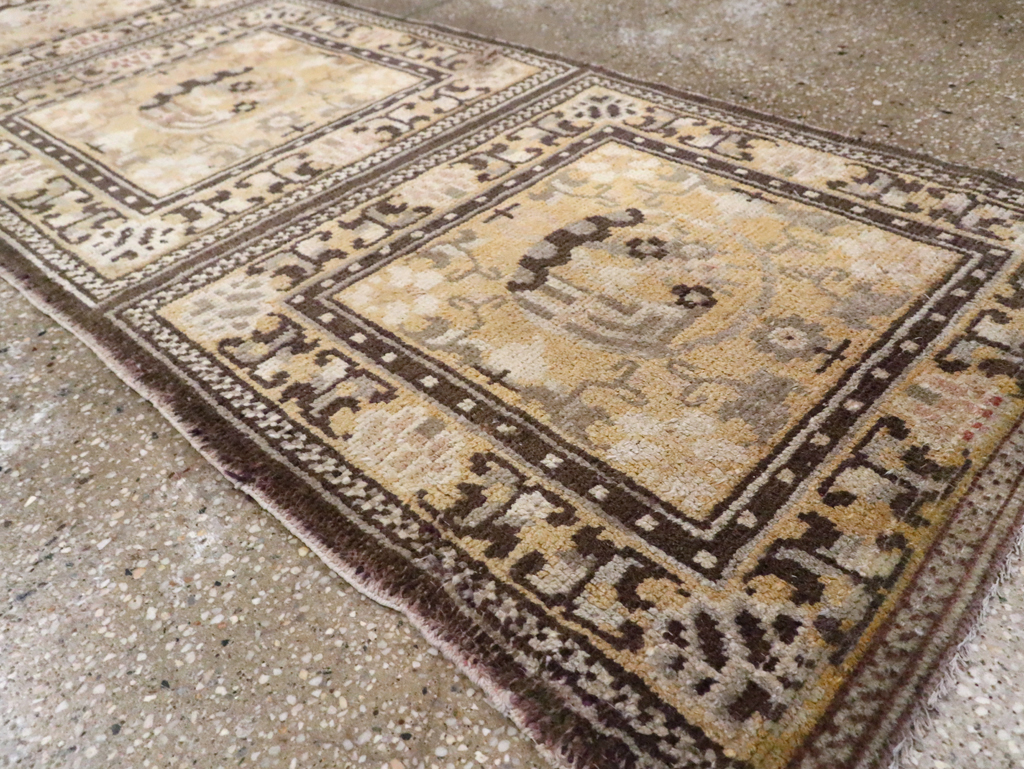 Antique East Turkestan Samarkand Runner, No.9495 - Gss