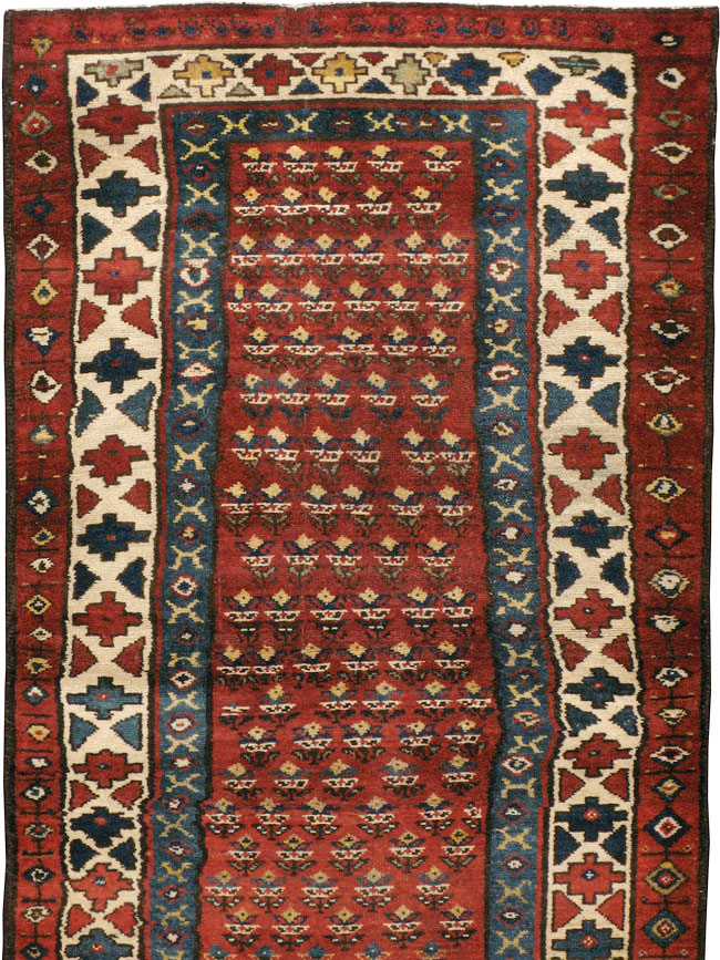 Antique Persian Hamadan Runner, No.9496 - Gss