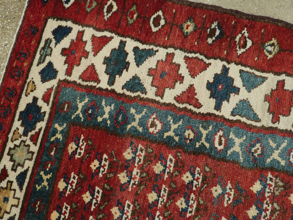 Antique Persian Hamadan Runner, No.9496 - Gss