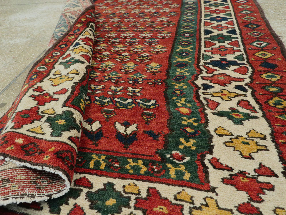 Antique Persian Hamadan Runner, No.9496 - Gss