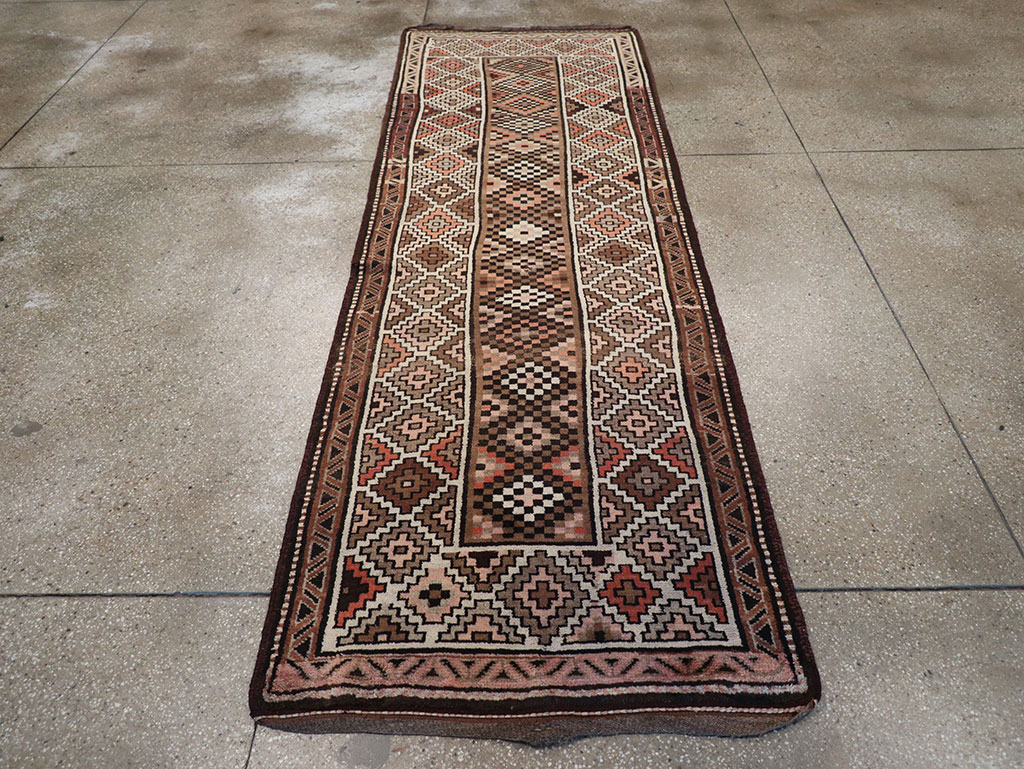 Antique Persian Kurdish Runner, No.9526 - Gss