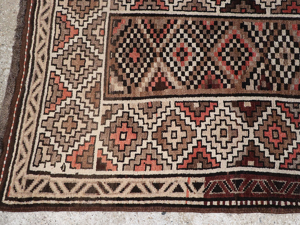 Antique Persian Kurdish Runner, No.9526 - Gss