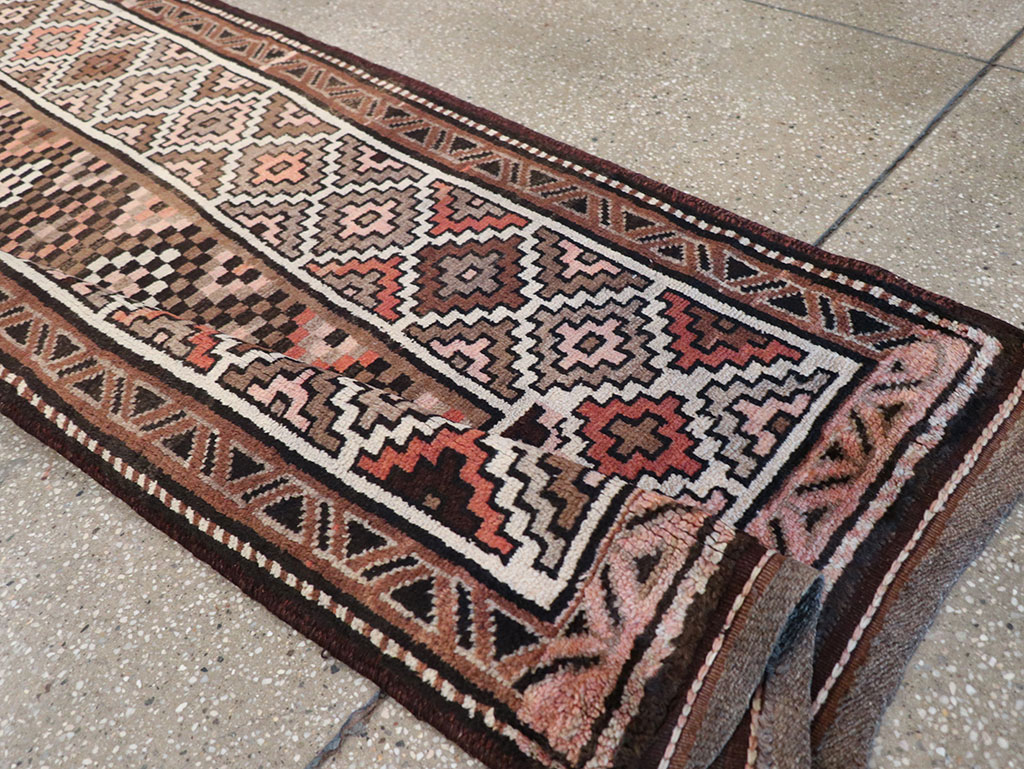 Antique Persian Kurdish Runner, No.9526 - Gss