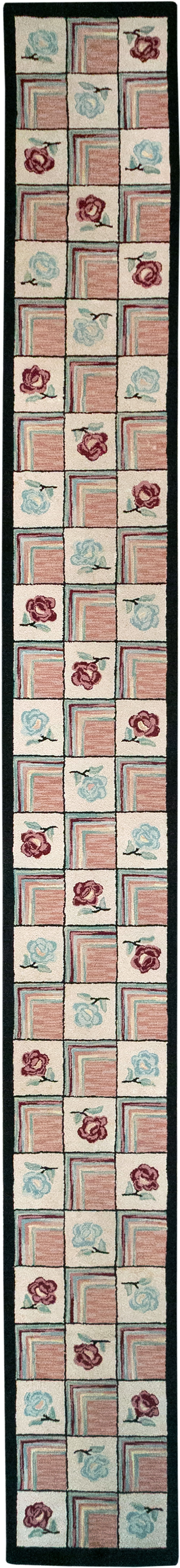 A Hook Rug Runner, No.9528 - Gss