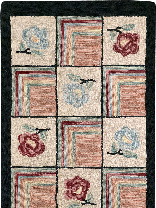 A Hook Rug Runner, No.9528 - Gss