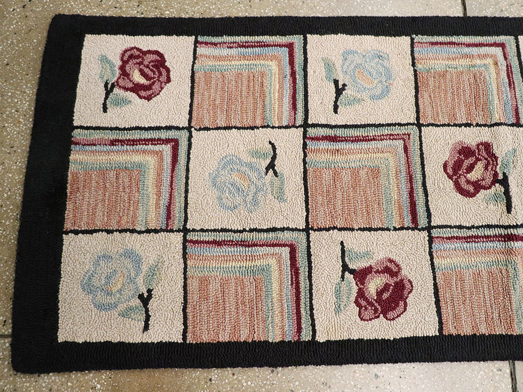 A Hook Rug Runner, No.9528 - Gss