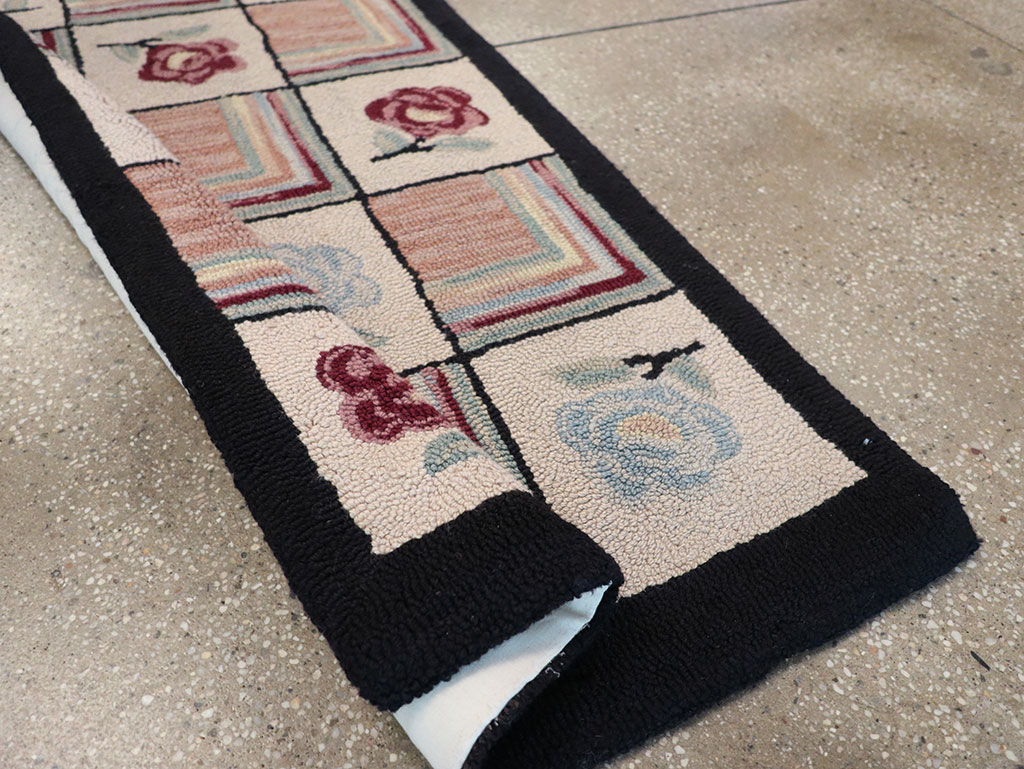 A Hook Rug Runner, No.9528 - Gss