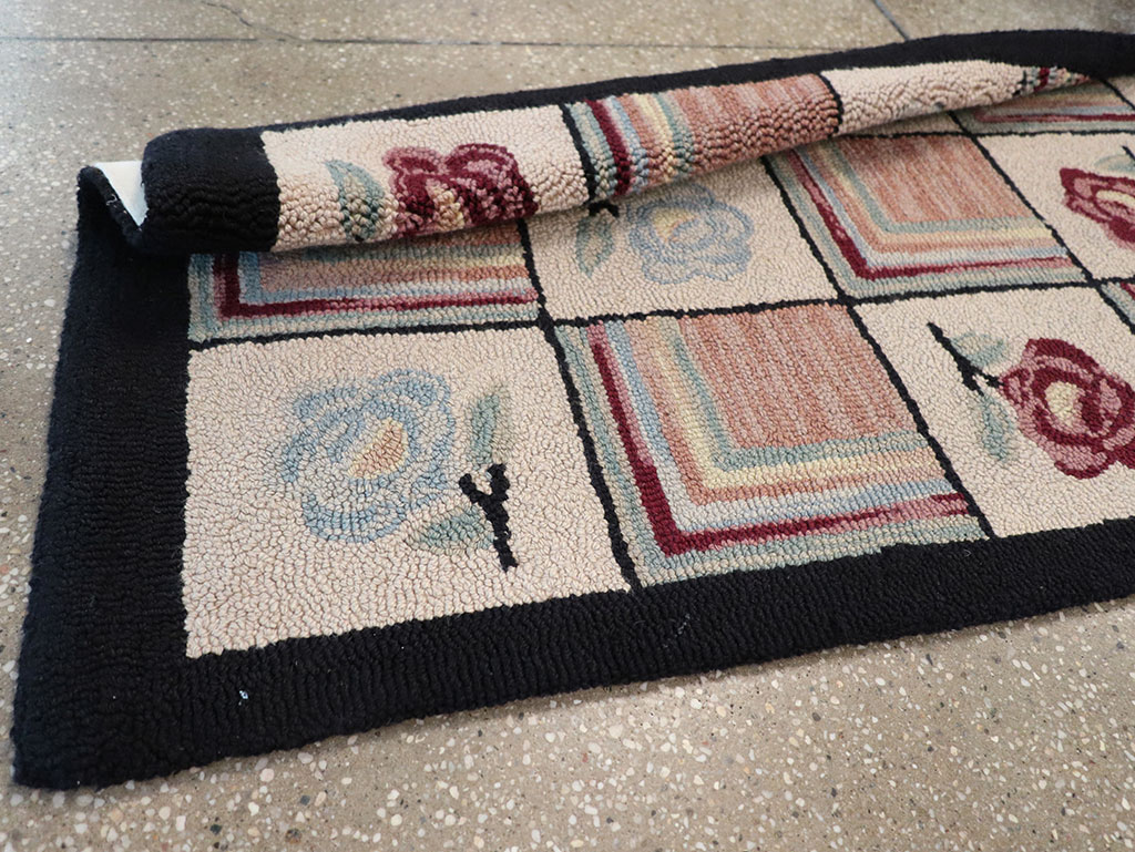 A Hook Rug Runner, No.9528 - Gss
