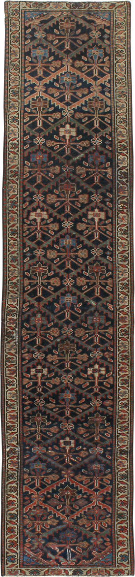 Antique Persian Kurdish Runner, No.9530 - Gss