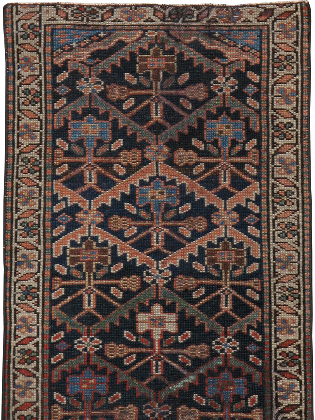 Antique Persian Kurdish Runner, No.9530 - Gss