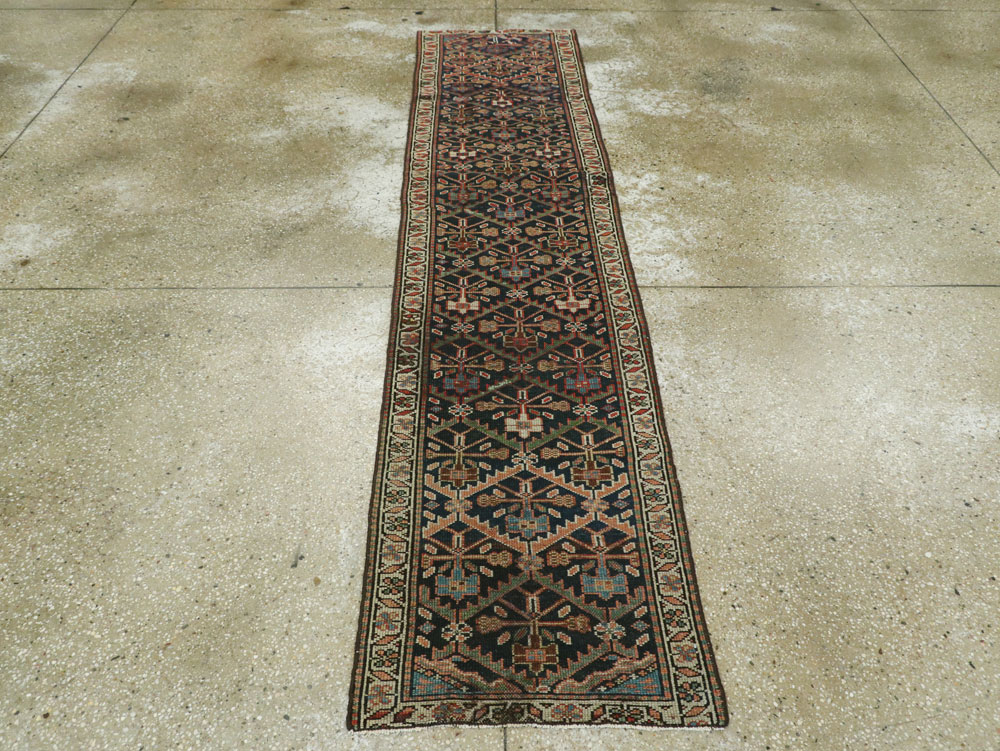 Antique Persian Kurdish Runner, No.9530 - Gss