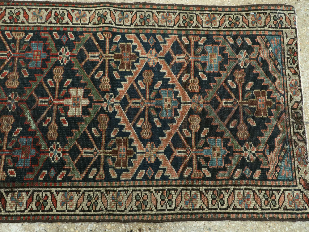 Antique Persian Kurdish Runner, No.9530 - Gss