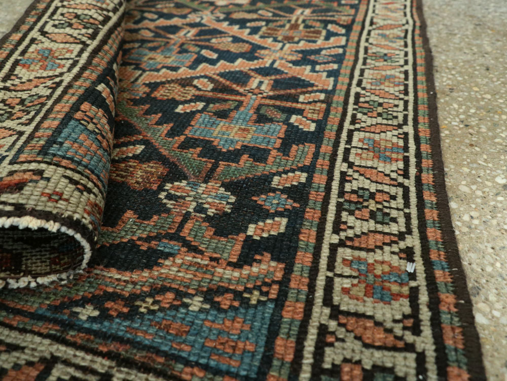 Antique Persian Kurdish Runner, No.9530 - Gss