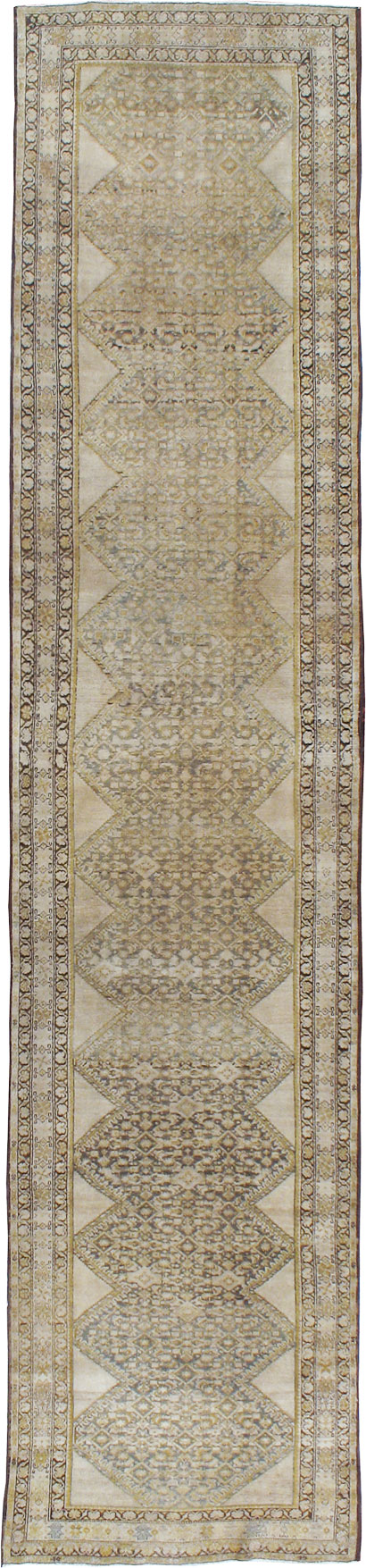 Antique Persian Malayer Runner, No.9542 - Gss