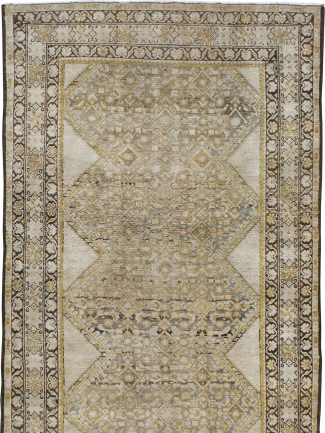 Antique Persian Malayer Runner, No.9542 - Gss