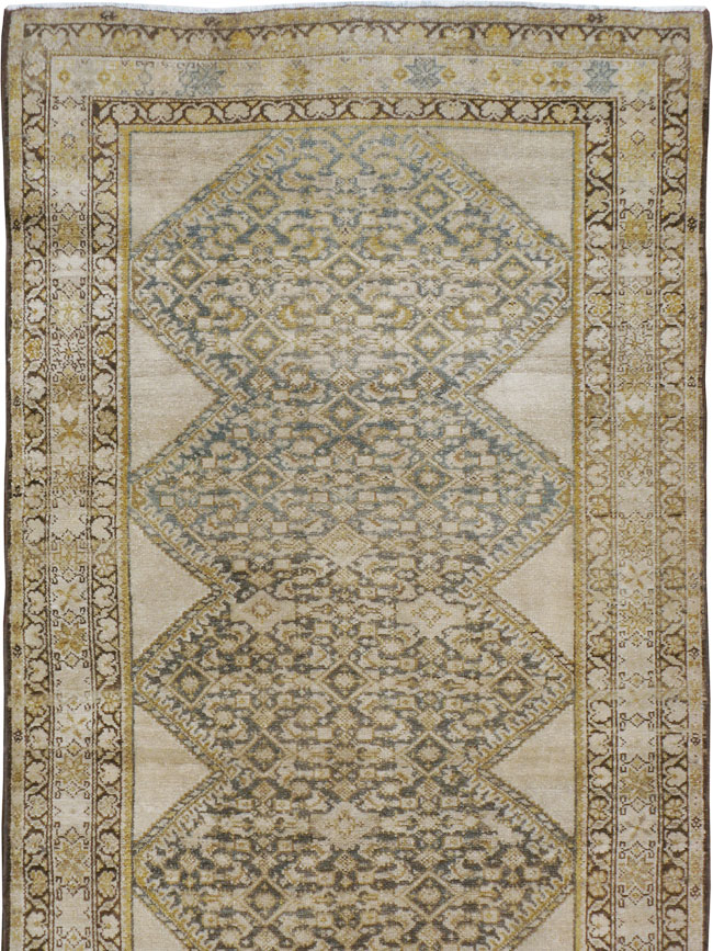 Antique Persian Malayer Runner, No.9542 - Gss