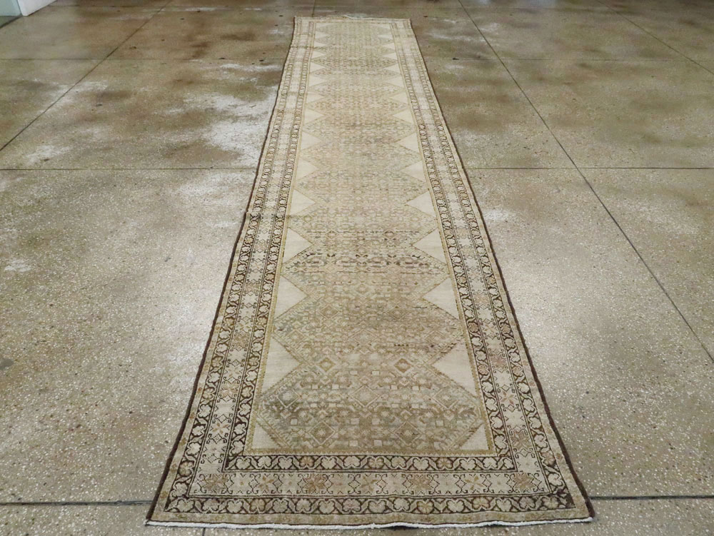 Antique Persian Malayer Runner, No.9542 - Gss