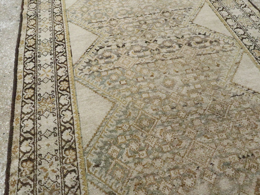 Antique Persian Malayer Runner, No.9542 - Gss